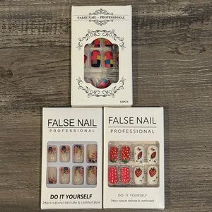 3 packs of press on nails